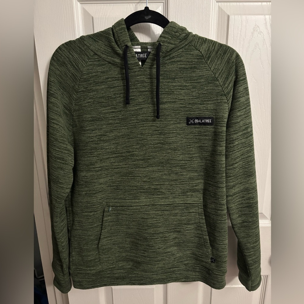 Coalatree | Evolution Green Hoodie Fleece Pullover Zip‎ Pocket Sz XS
